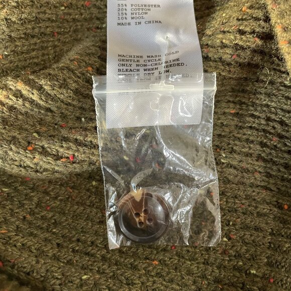 Alesbury Olive Waffle Knit Sweater Gorpcore Outdoors Grandpa Core Forestcore M - Picture 3 of 12